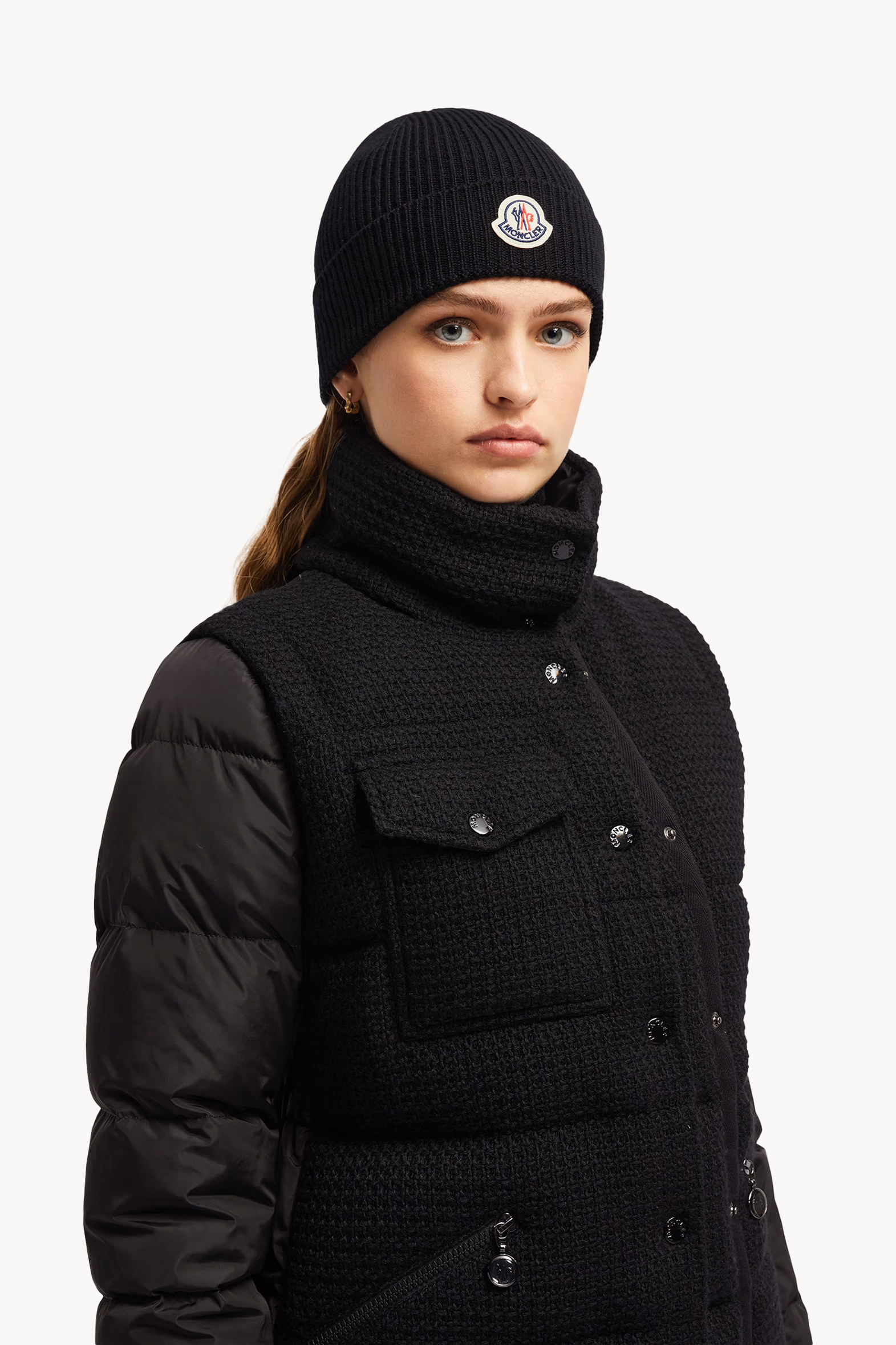 Bonnet en laine Mixte Noir Moncler 5